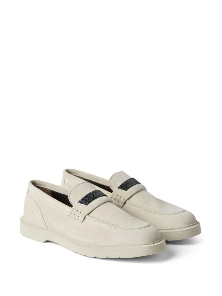 Brunello Cucinelli Brunello Cucinelli Suede Penny Loafer 2