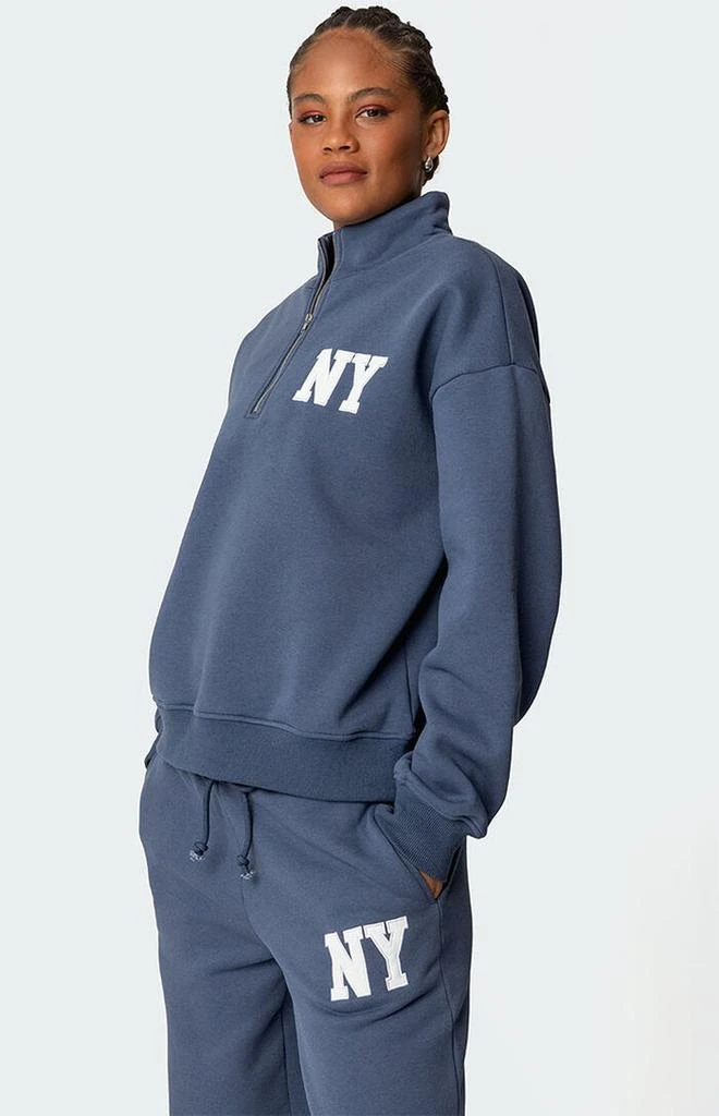 Edikted NY Quarter Zip Sweatshirt 3