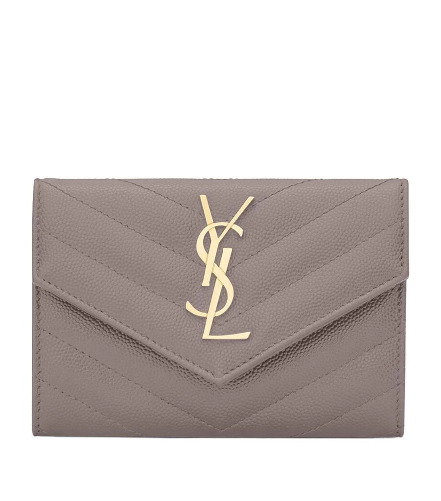 Yves Saint Laurent Small Monogram Matelassé Envelope Wallet 1
