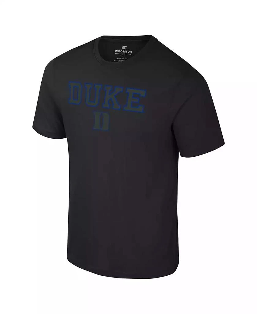 Colosseum Men's Black Duke Blue Devils Color Pop Active Blend T-Shirt 2