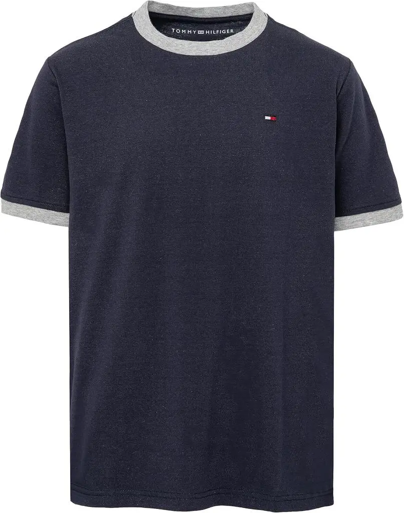 Tommy Hilfiger Tommy Hilfiger Boys' Short Sleeve Ken Ringer Crew Neck T-Shirt, Soft, Comfortable, Relaxed Fit
