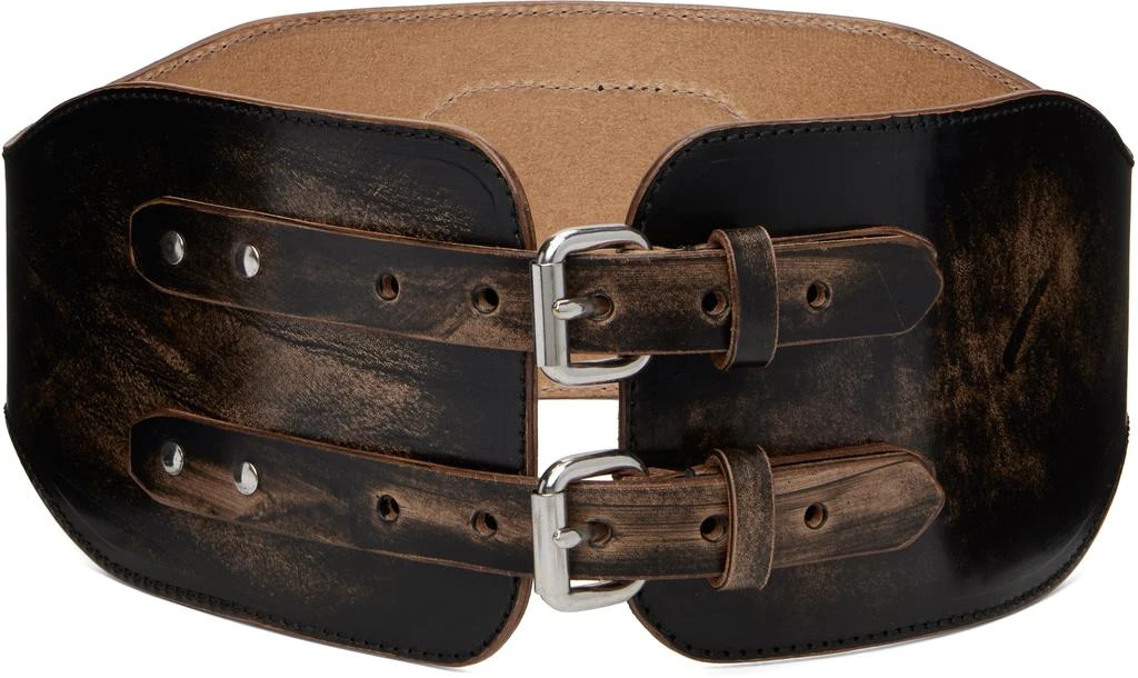 Our Legacy Black 
Tan Sunny Girdle Belt