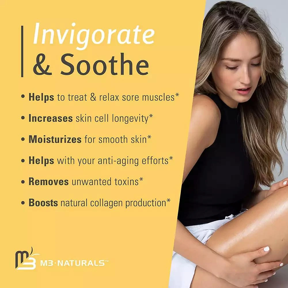 M3 Naturals - Ylang Ylang and Ginger Massage Lotion Infused with Collagen Stem Cell and Natural Essential Oils 6