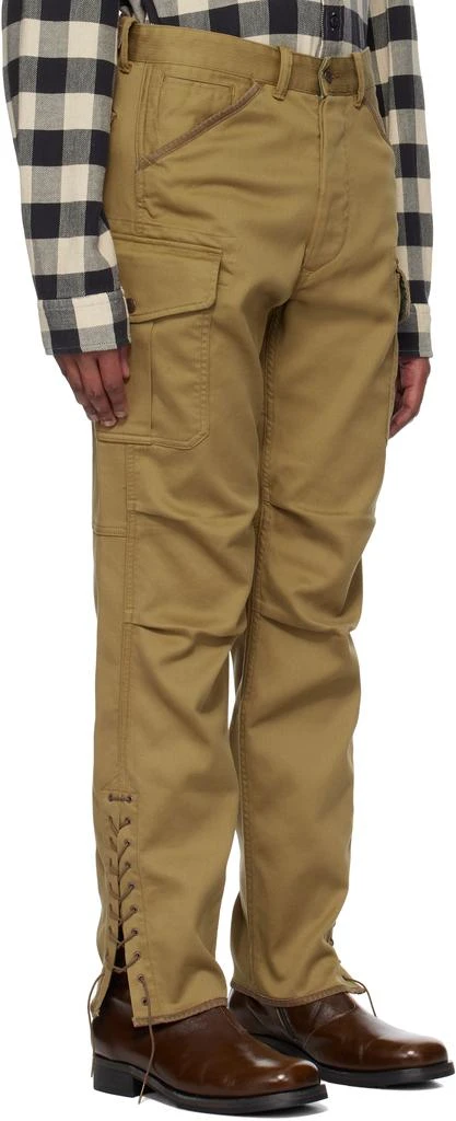 RRL Khaki Bedford Cord Cargo Pants 2