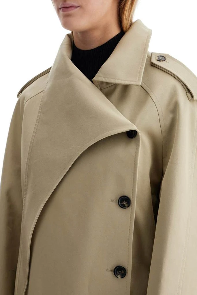 Courrèges long trench coat with asymmetrical closure 4