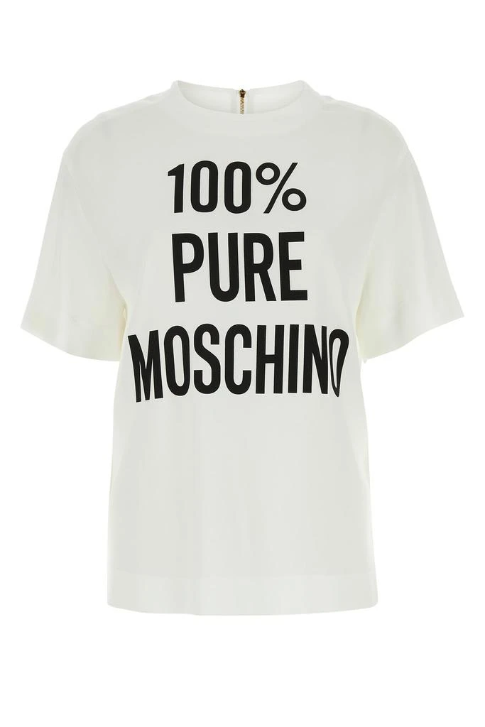 Moschino White crepe t-shirt