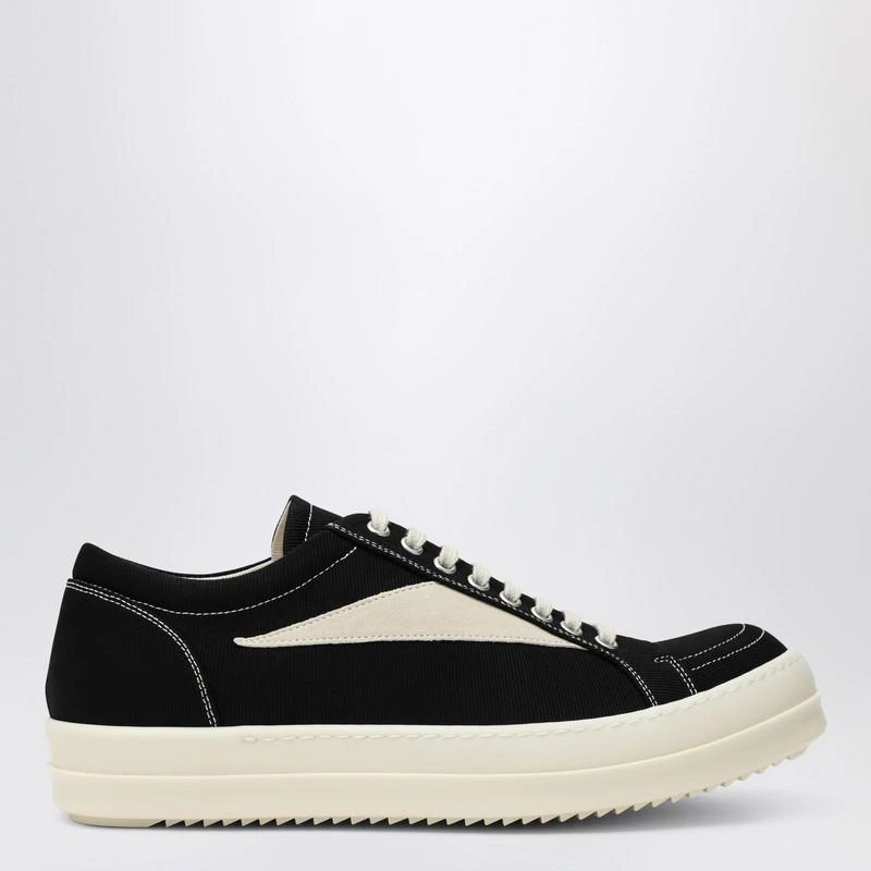 DRKSHDW Vintage black canvas and suede sneakers 1