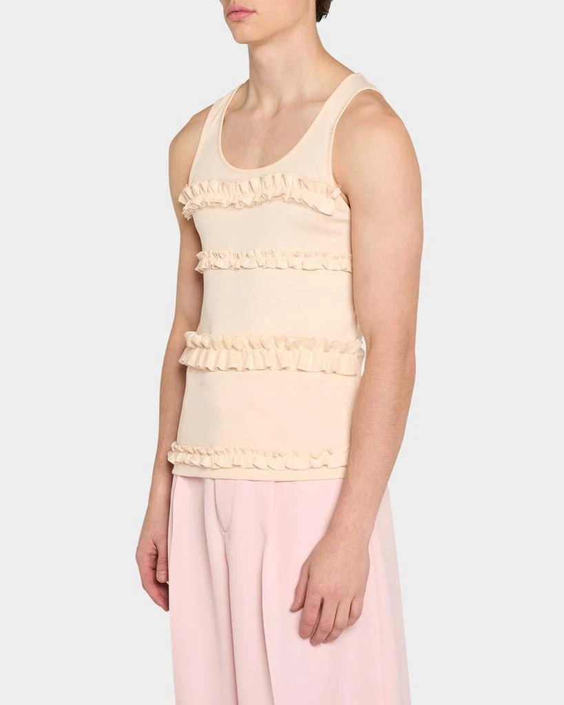 Simone Rocha Men's Ruffle Frill Tank Top 4