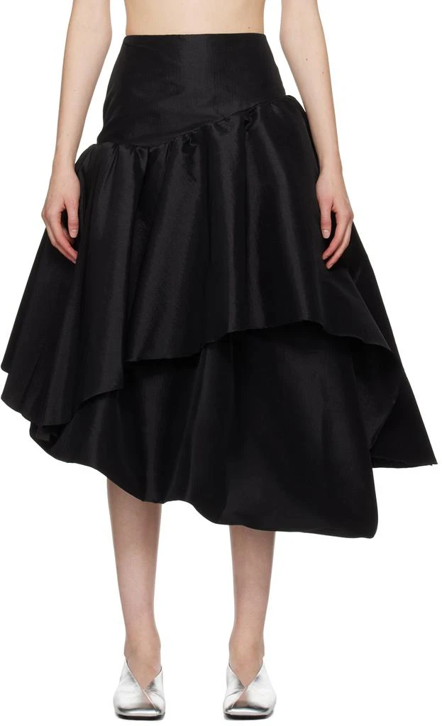 Kika Vargas SSENSE Exclusive Black Abella Midi Skirt 1
