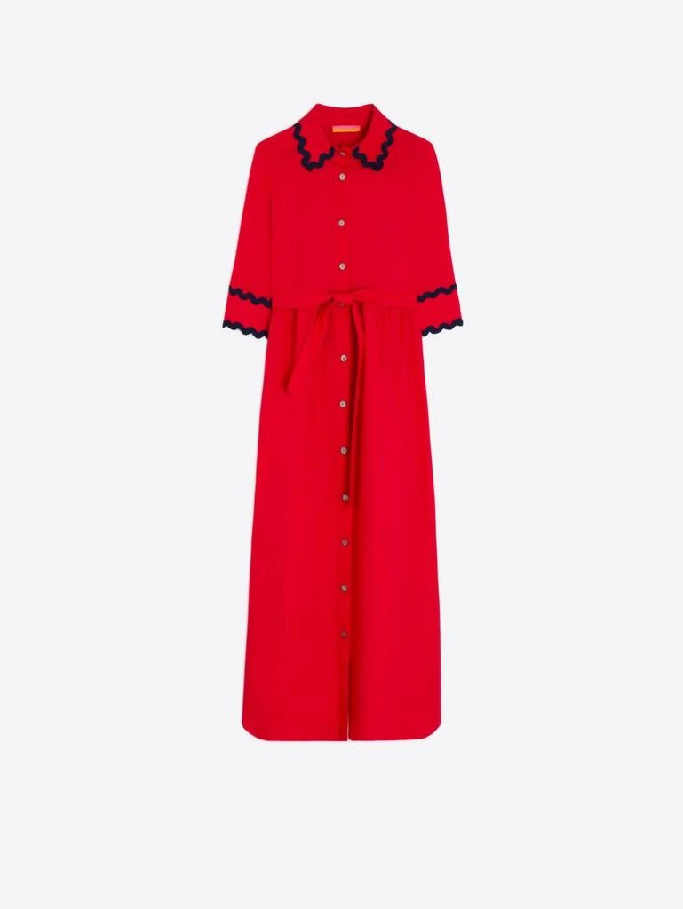 VILAGALLO Vilagallo - Natalia Rojo Popelin Dress 4