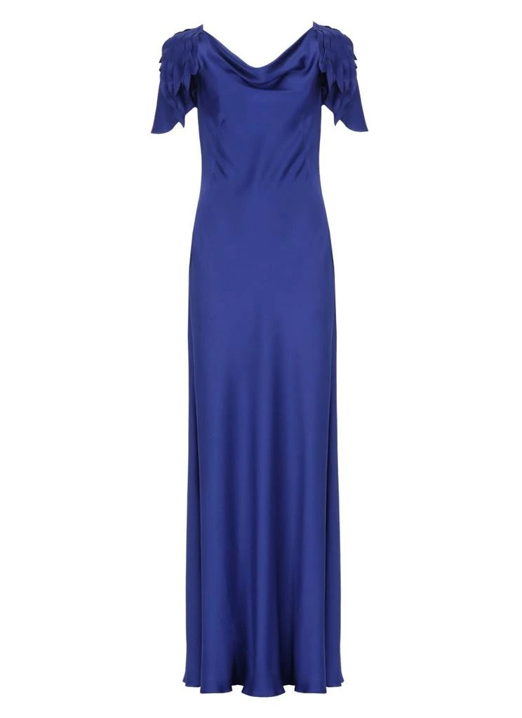 Alberta Ferretti Blue Silk Blend Dress 1