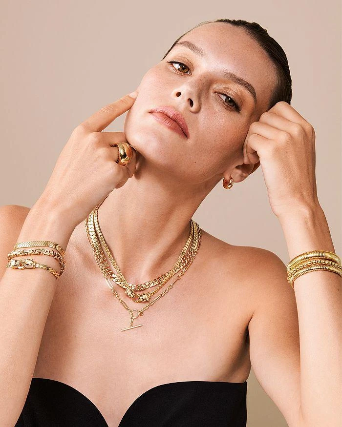 Alberto Amati 14K Yellow Gold Chevron Link Bracelet 5