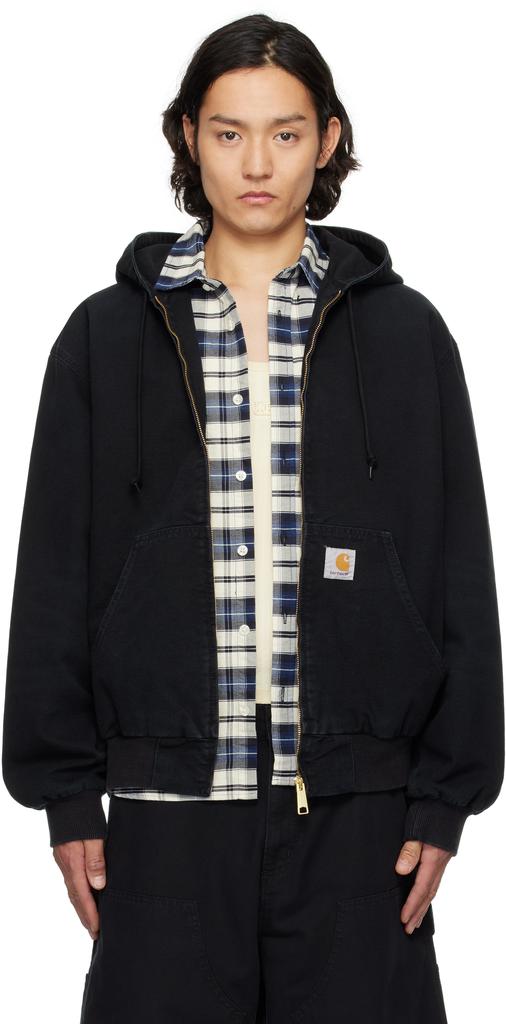 Carhartt WIP Black OG Active Rivet Denim Jacket - Jackets