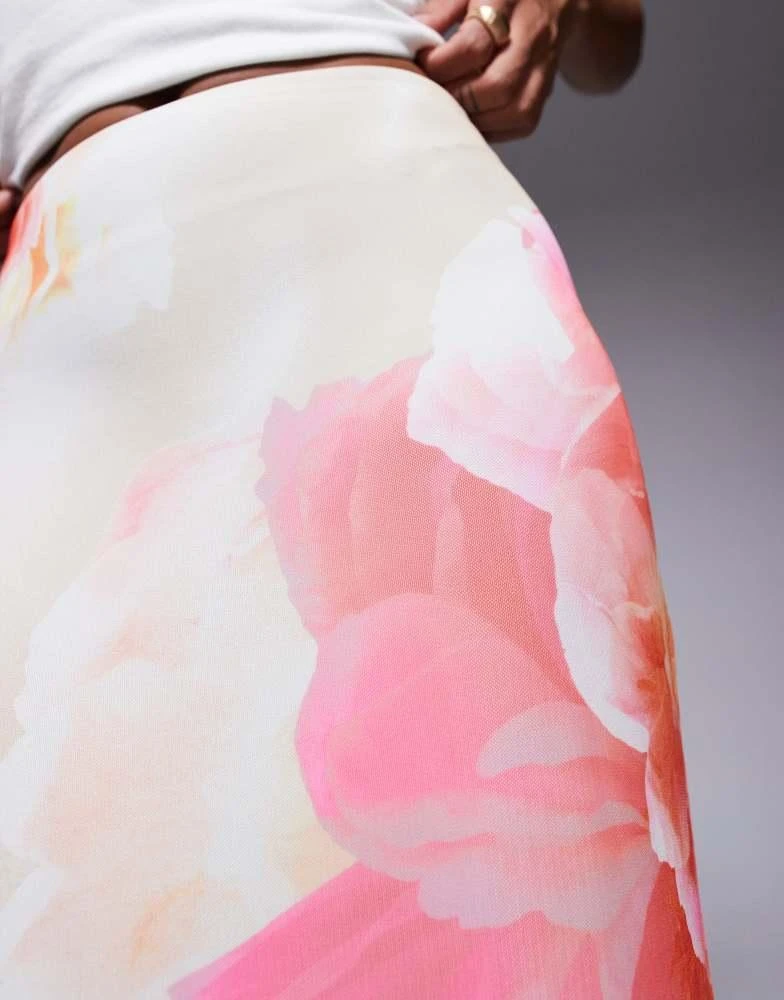 AFRM AFRM maxi skirt in ombre pink floral 3