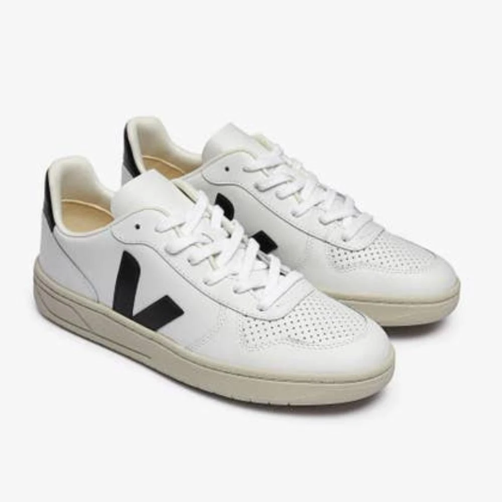 Veja Veja V-10 VX0200005B Sneaker Men's White Leather Low Top Comfort Lifestyle Shoes 3