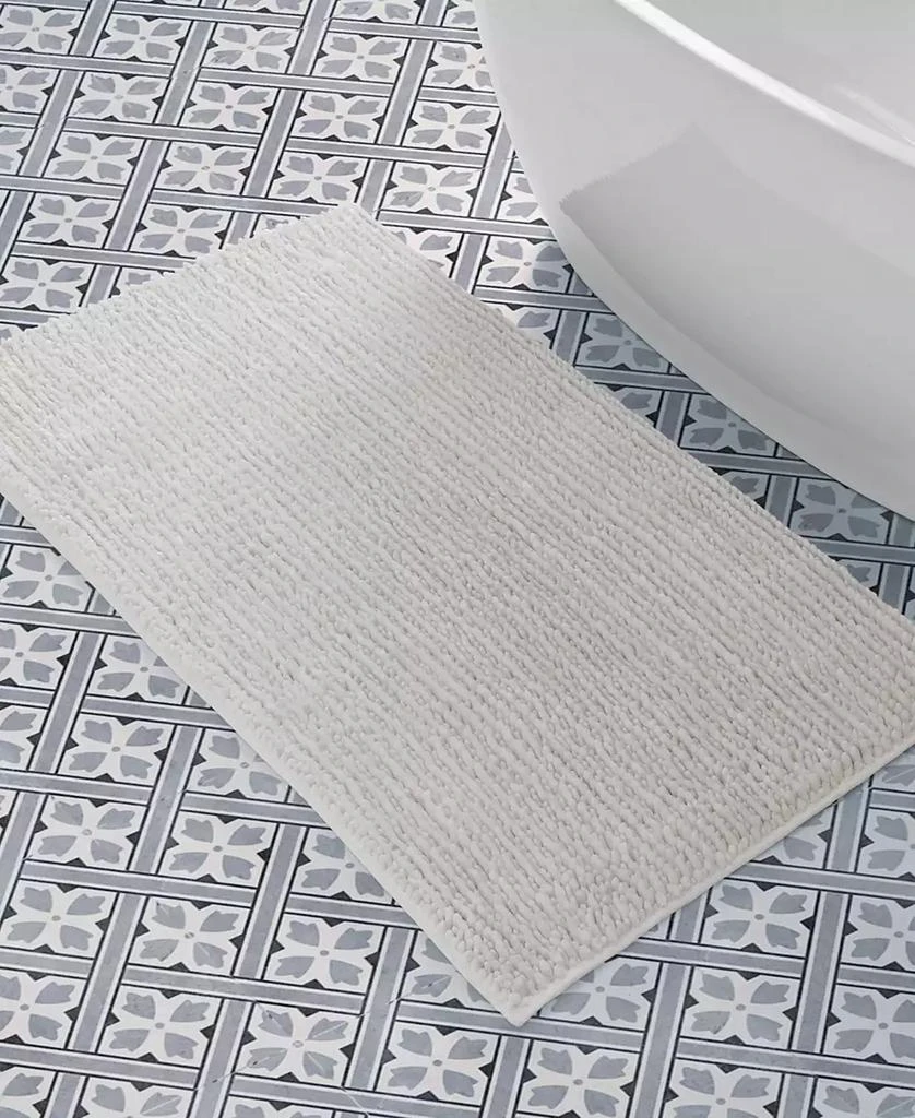 Laura Ashley Butter Chenille 2-Pc. Bath Mat Set 2