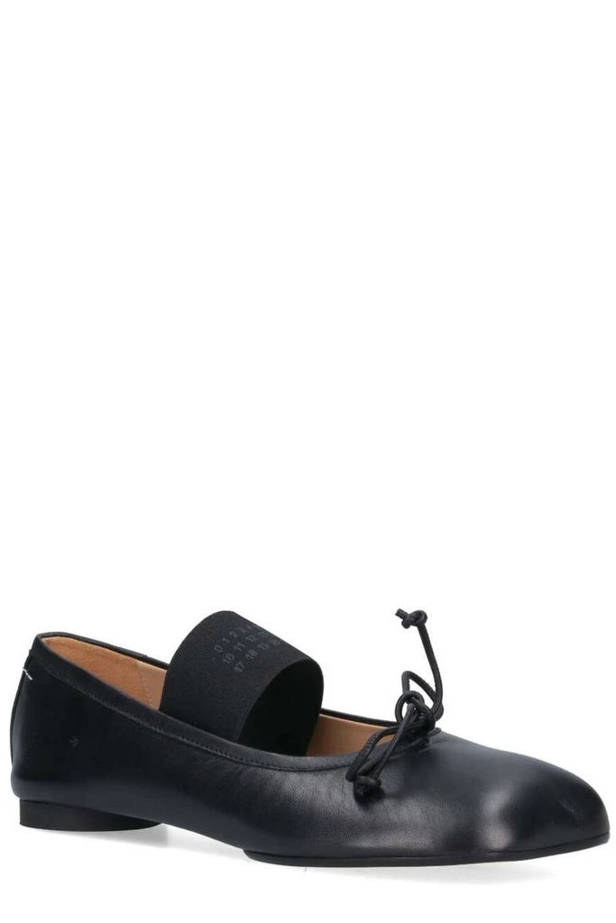 MM6 MM6 Maison Margiela Anatomic Numbers-Motif Bow-Detailed Ballerinas 2