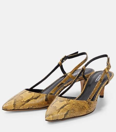 Isabel Marant Pilia leather slingback pumps 5