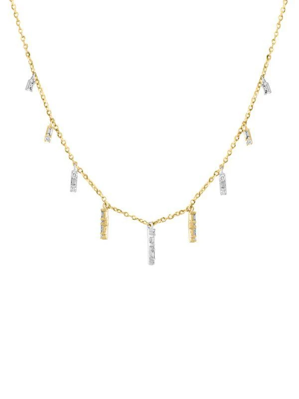 Effy Two Tone 14K Gold & 0.16 TCW Diamond Necklace 2