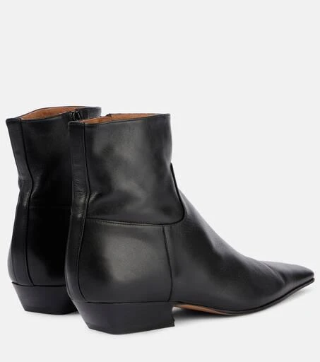 Khaite Marfa leather ankle boots 2
