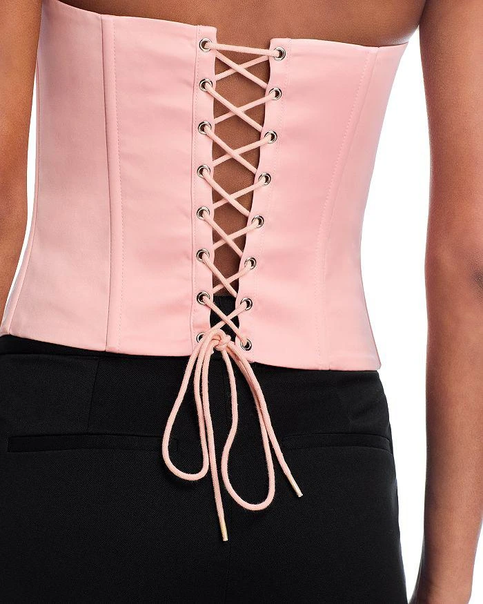 Danielle Guizio Satin Corset Top 5