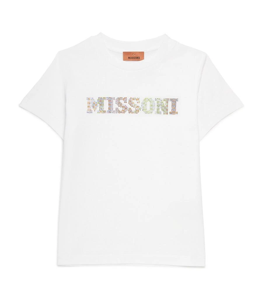 Missoni Cotton Embellished Logo T-Shirt (4-14 Years) 1