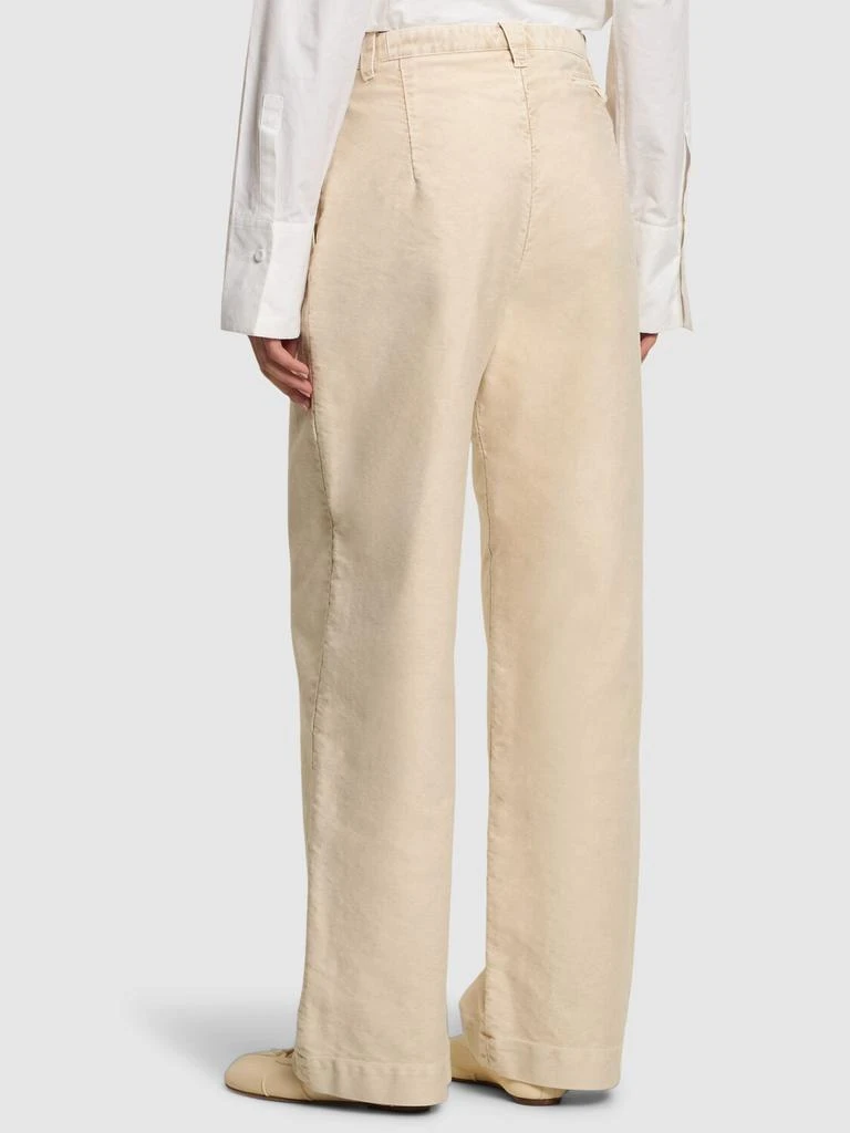 MAISON MARGIELA Mid Rise Cotton Wide Pants 2