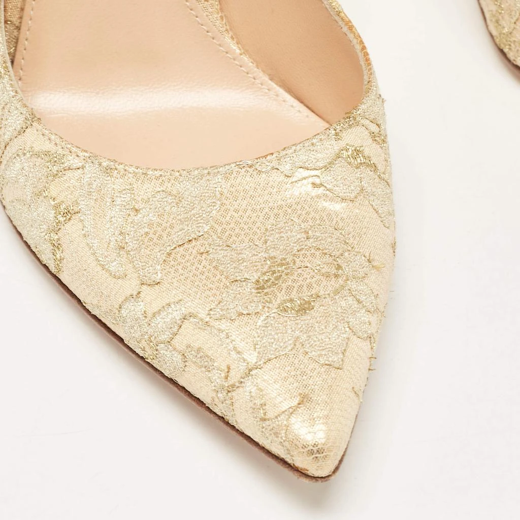 Gianvito Rossi Gianvito Rossi Gold Lace  Gianvito Pumps Size 36 7