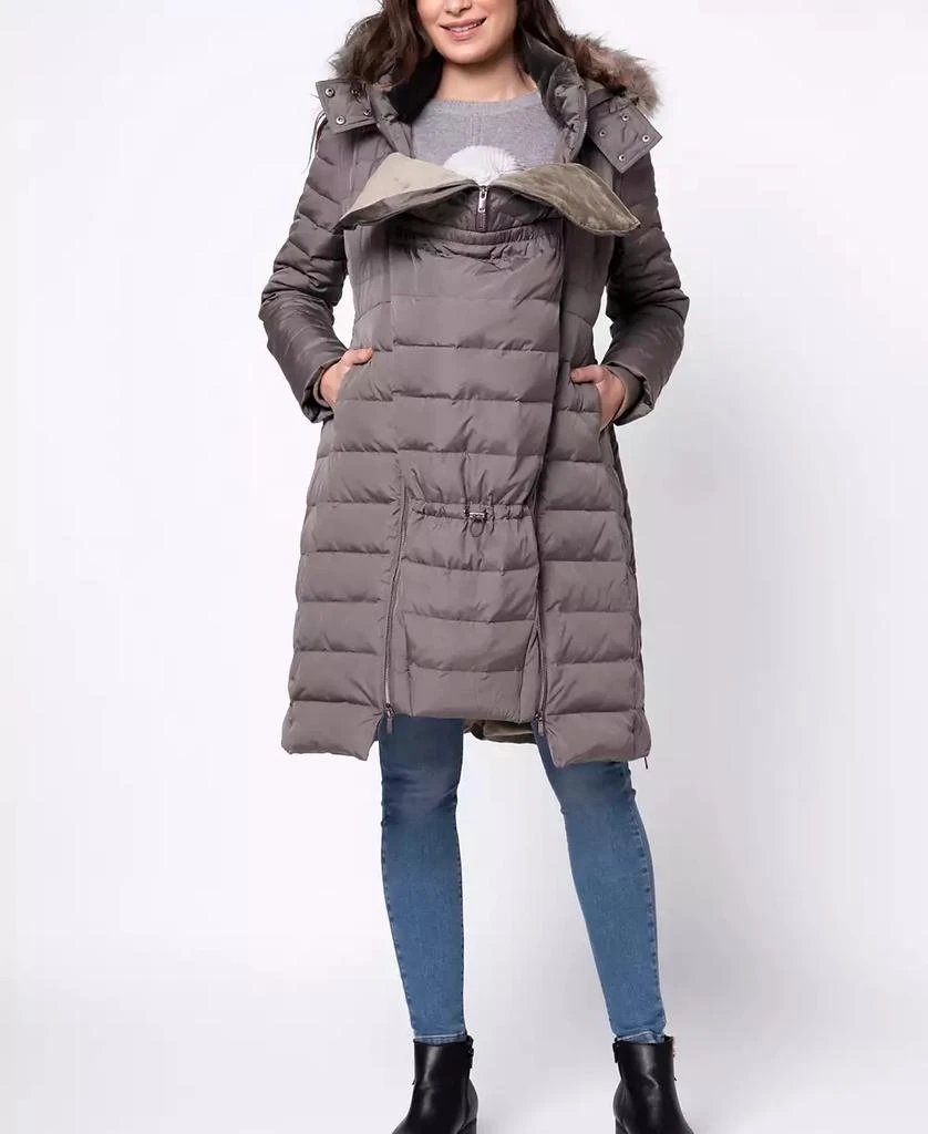Seraphine Women's 3 in 1 Down Maternity Babywearing Coat 1