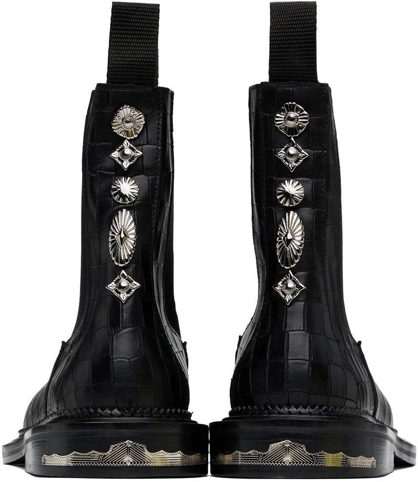 Toga Virilis Black Side Gore Chelsea Boots 2