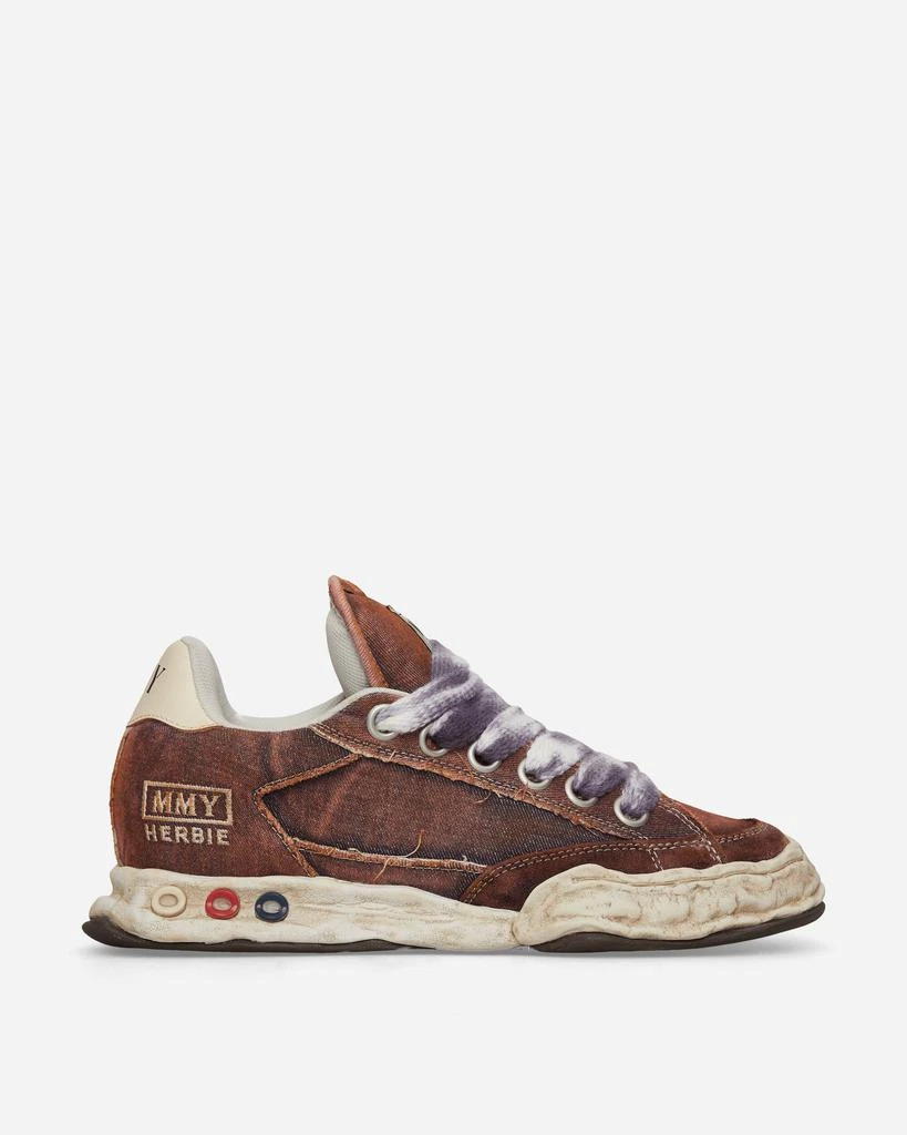 Maison MIHARA YASUHIRO Herbie OG Sole Puffer Canvas Low Sneakers Purple 1