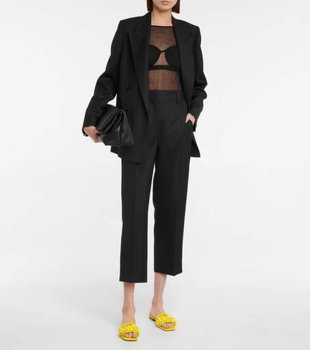 Malone Souliers Demi leather and satin slides 2