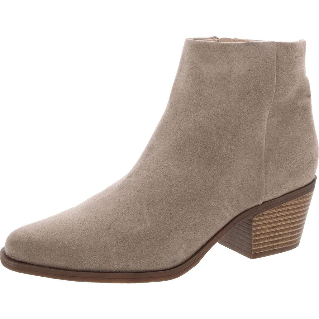 BP. Womens Padded Insole Faux Suede Ankle Boots