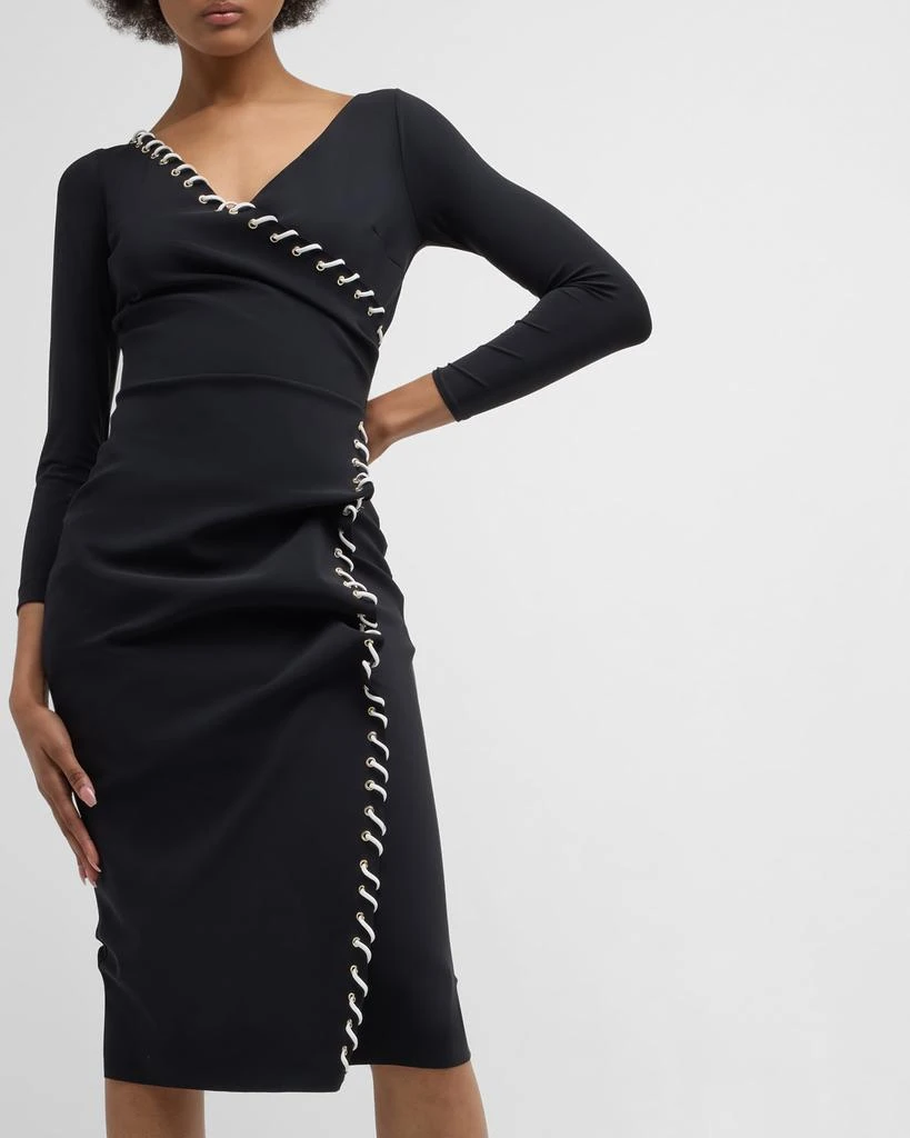 Shop Lace-Up Bodycon Midi Dress on Sale at BeyondStyle  Get 76% Off Lace-Up  Bodycon Midi Dress with Limited-Time Flash Deals, Exclusive Discounts, and  Special Offers. Enjoy Unbeatable Savings on Lace-Up Bodycon