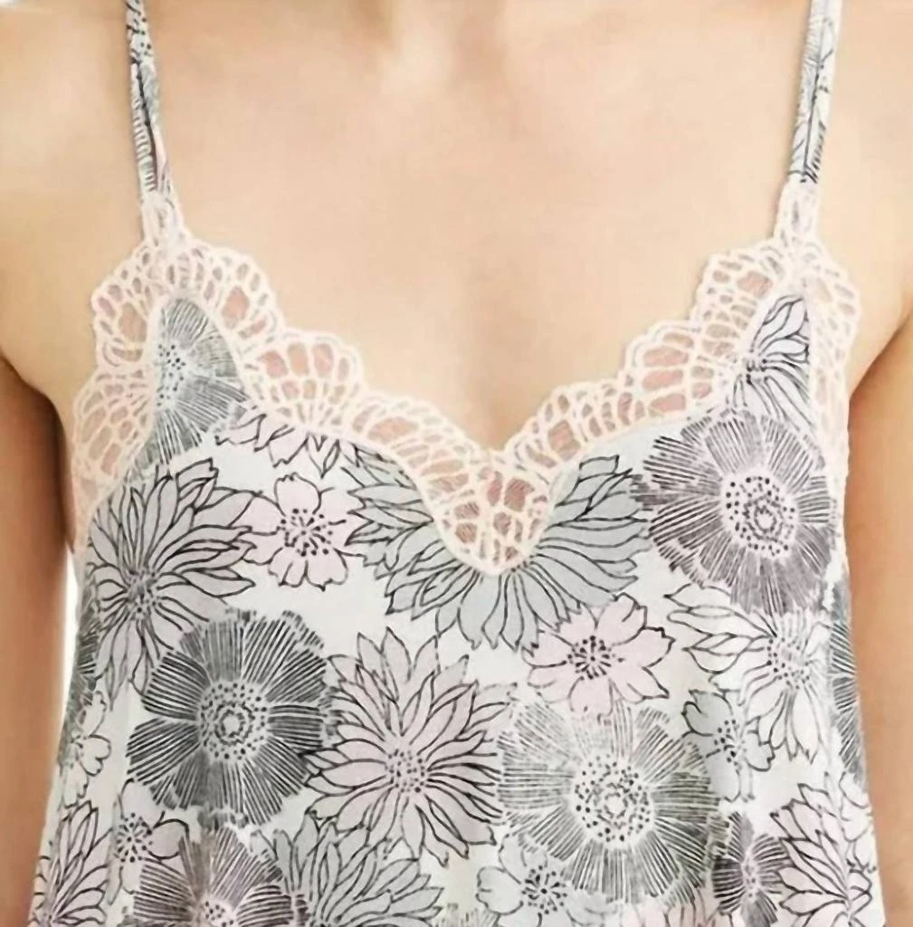 Josie Bardot Midnight Racerback Sleep Cami In Grey/white 4