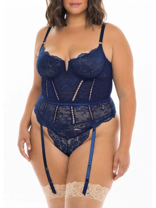 OH LA LA CHERI Adrienne 3-Piece Bra Garter Set 1