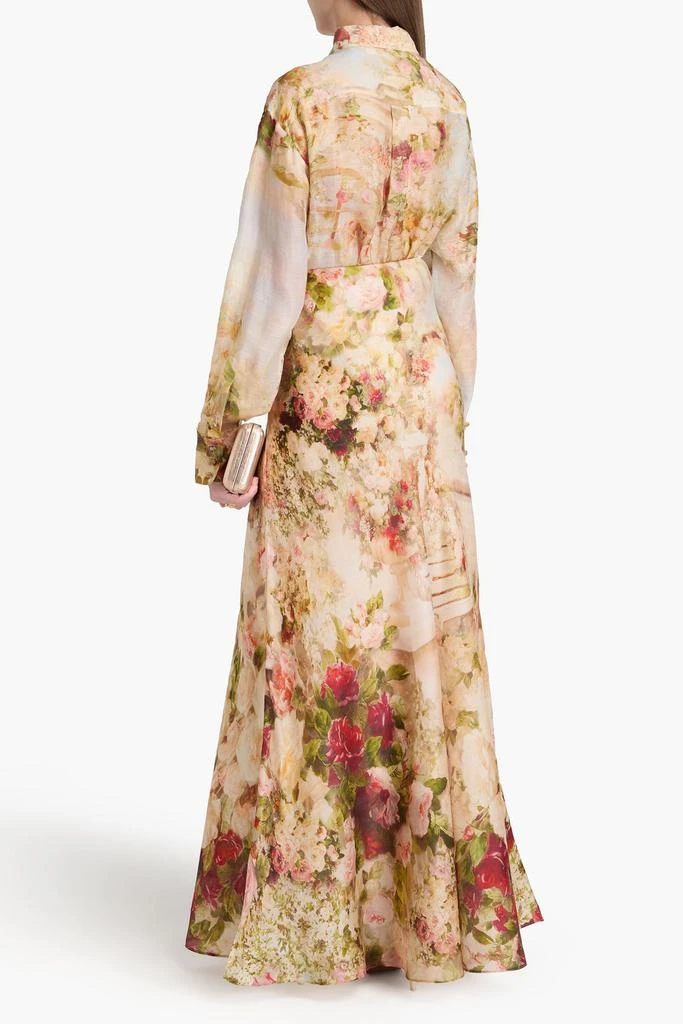 Zimmermann Floral-print silk-organza maxi skirt 3