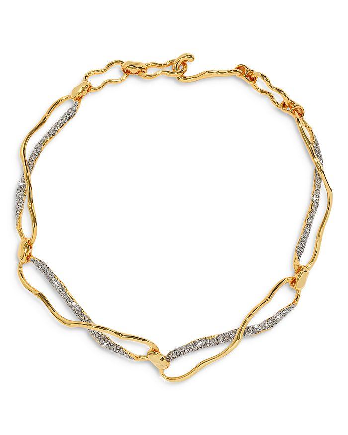Alexis Bittar Solanales Crystal Infinity Link Necklace, 16"