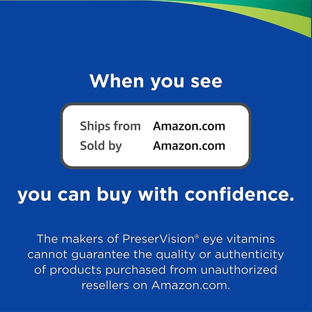 PreserVision PreserVision AREDS 2 Eye Vitamin & Mineral Supplement, Contains Lutein, Vitamin C, Zeaxanthin, Zinc & Vitamin E, 60 Minigels (Packaging May Vary) 4