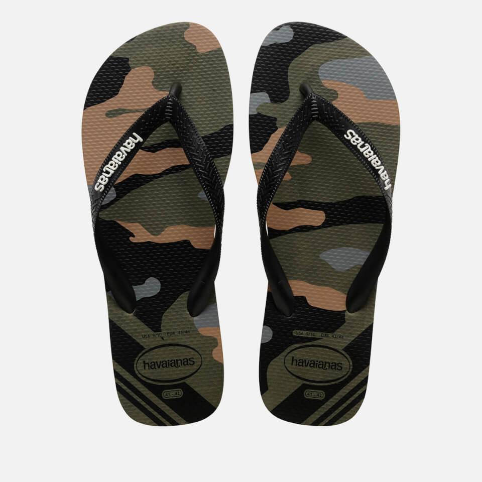 Havaianas HAVAIANAS MEN'S TOP CAMU FLIP FLOPS - GREEN