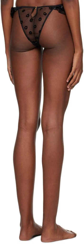 LE PETIT TROU Black Ruffled Thong 3