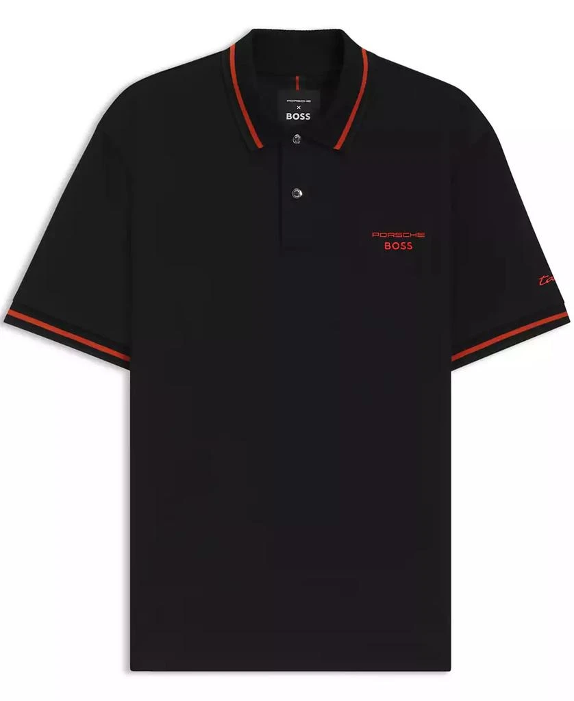Hugo Boss Porsche x BOSS Men's Cotton Moisture Control Polo Shirt 3