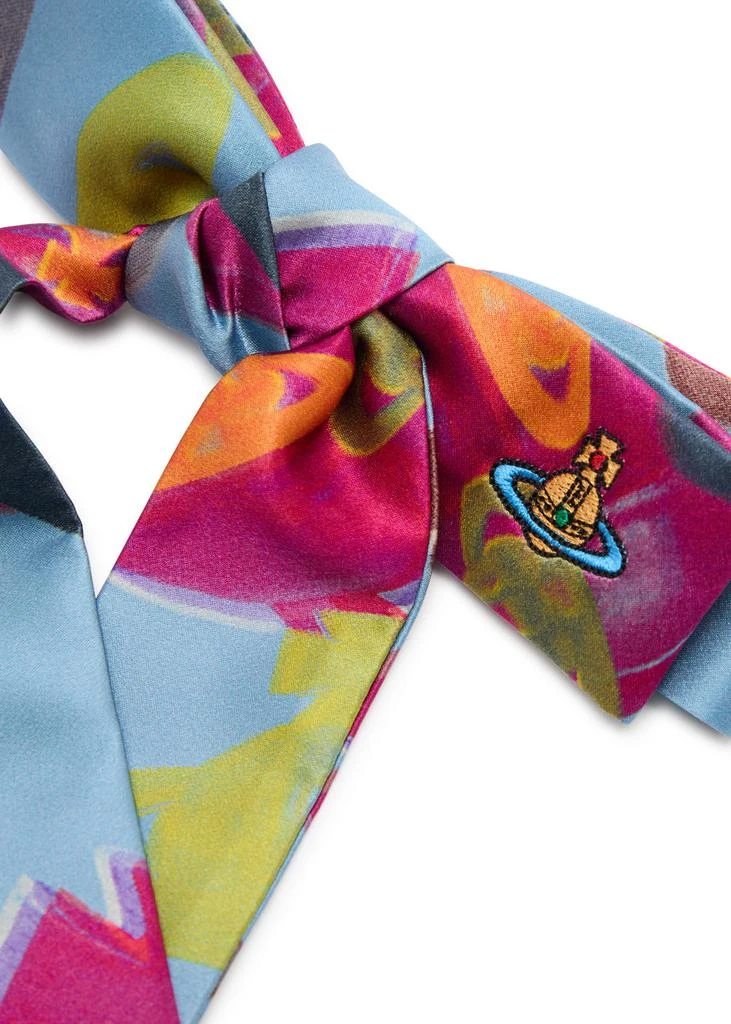 Vivienne Westwood Bow printed satin hair clip 3