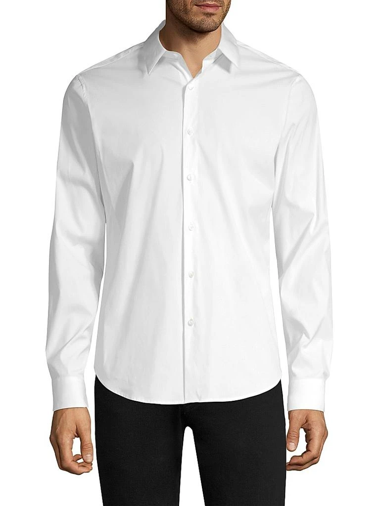 Theory Sylvain Wealth Poplin Long-Sleeve Shirt 3