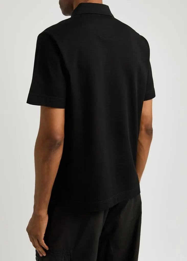Givenchy Bar-embellished piqué cotton polo shirt  3