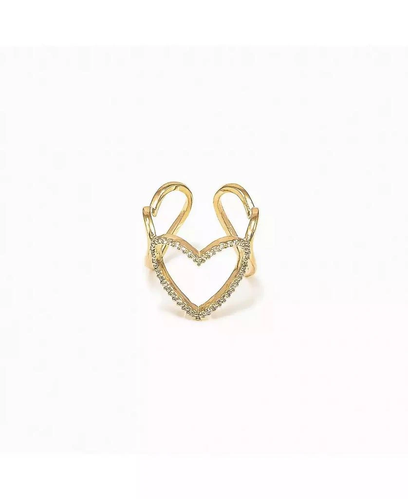 Bearfruit Jewelry 14k Gold Plated Mae Triple Heart Ring Dainty Romantic Trendy