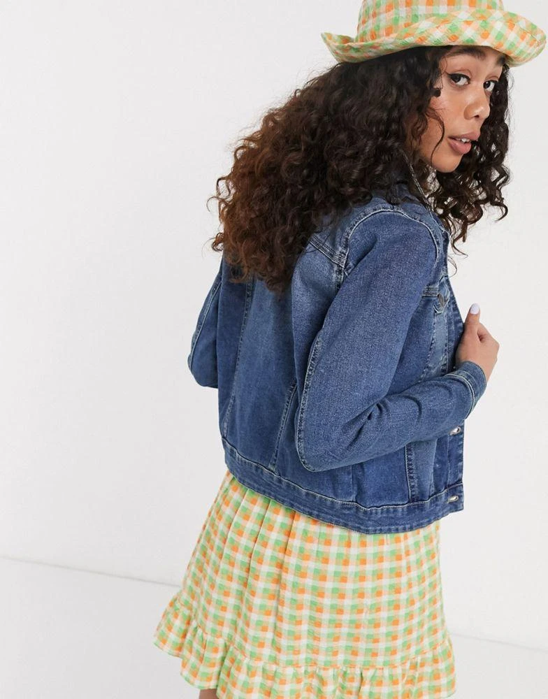 Noisy May Noisy May denim jacket in blue 2