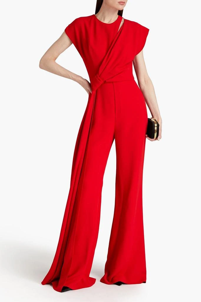 Elie Saab Draped cady wide-leg jumpsuit 2