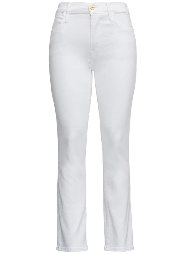 FRAME Le High Straight White Denim Jeans 1