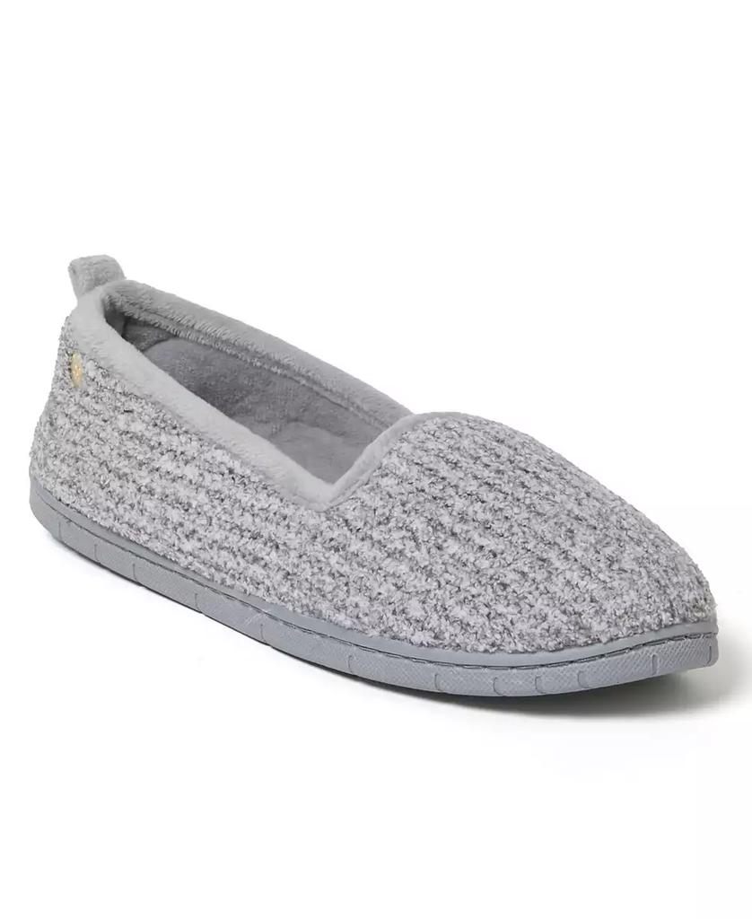 Dear Foams Women's Rachel Marled Chenille Closed Back Slippers